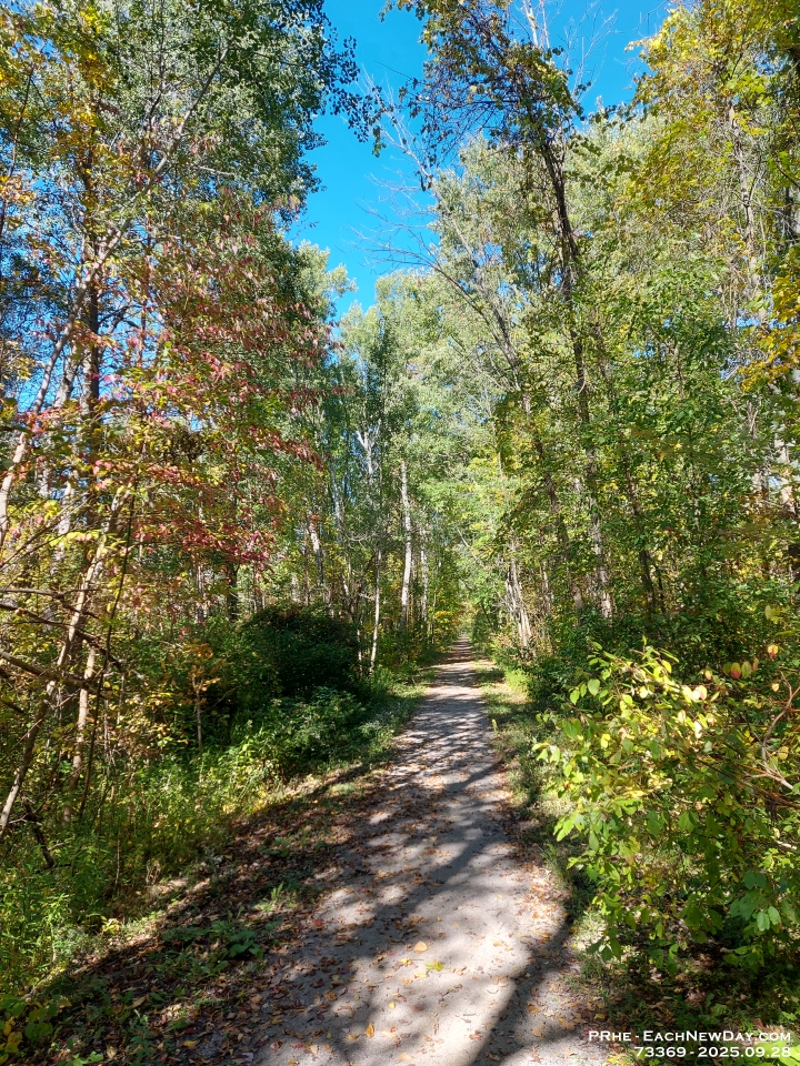 73369 - Beth and I biking on the trail from Pinegrove Rd to Hendrie Rd